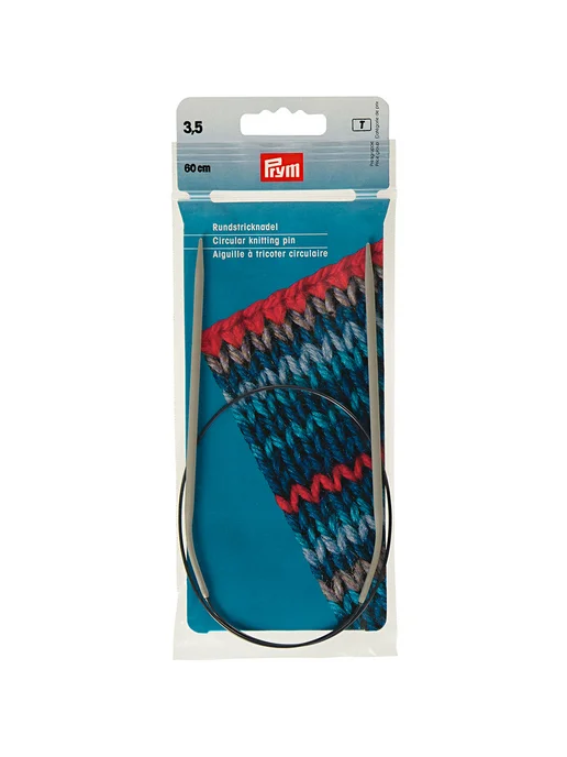 Prym Спицы 211247 круговые алюминий d 3.5 мм 60 см 1 шт, 1 шт