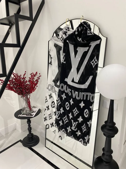 Парео Louis Vuitton, черный, фото 3