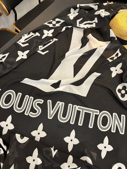 Парео Louis Vuitton, черный, фото 4