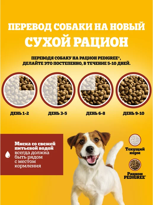 Сухой корм PEDIGREE для собак, взрослые, мелкие, говядина, 13 кг, фото 5