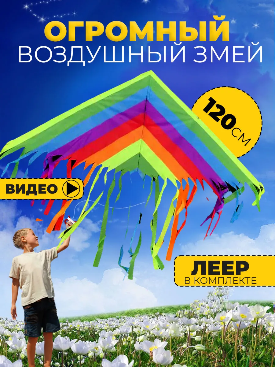 Воздушный Змей для ребенка большой