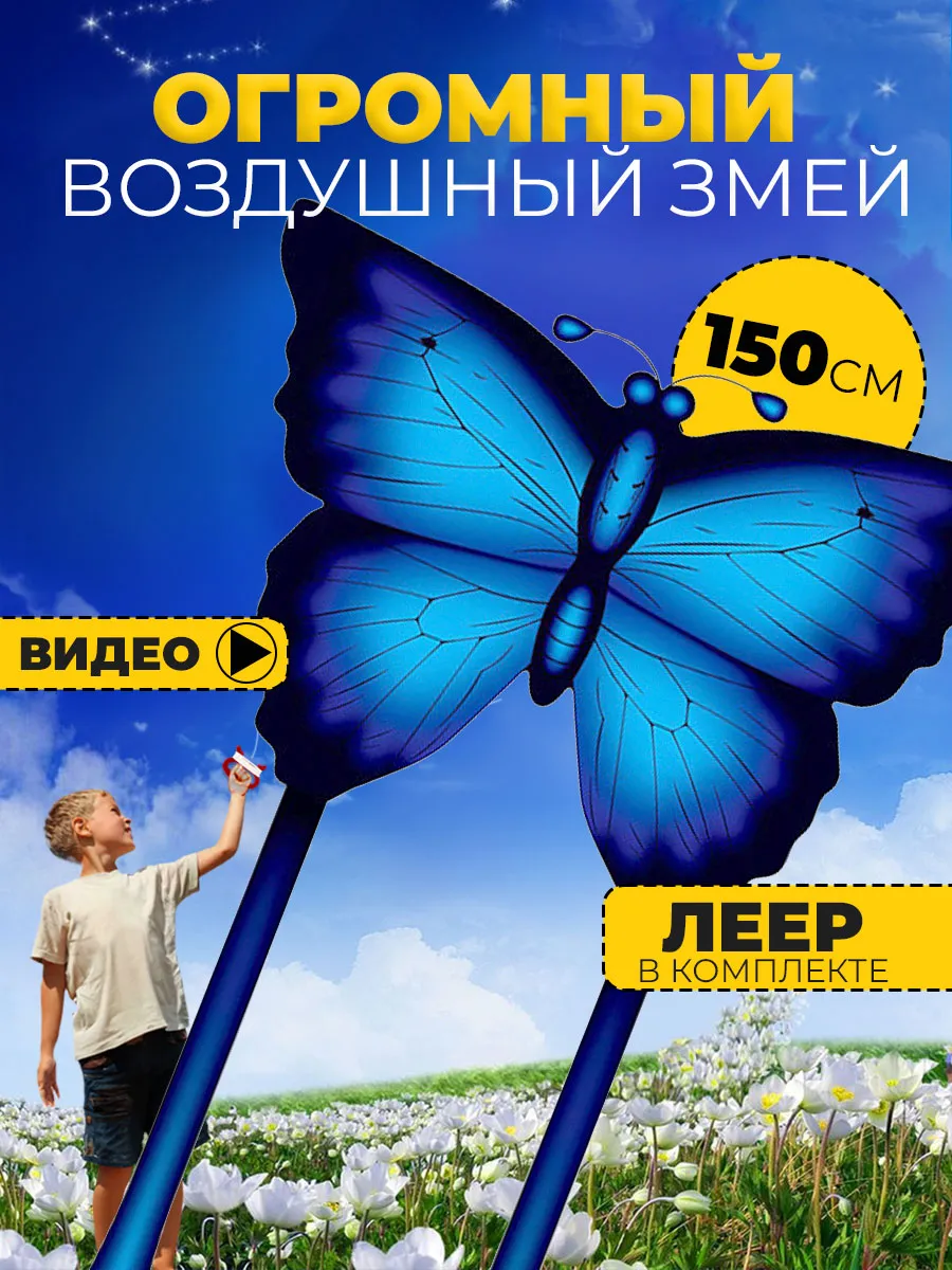 Воздушный Змей для ребенка большой