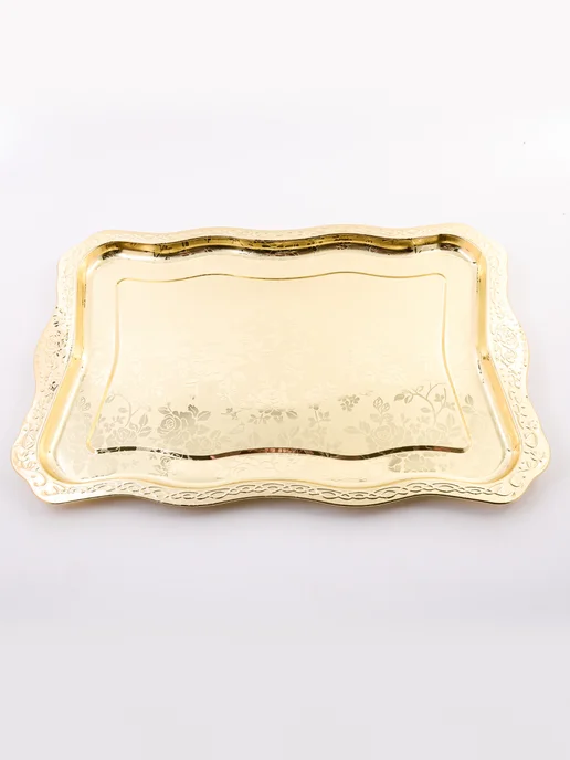 Поднос металлический прямоугольный из нержавейки - фото 9