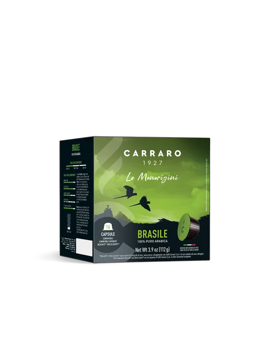 Carraro Кофе в капсулах Brasile (16шт*7г) стандарта Dolce Gusto 0876, 16 шт, 7 г