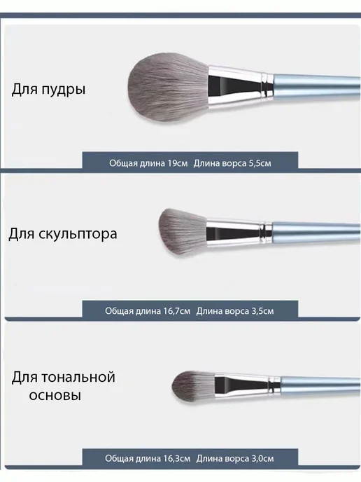 ГЛОБУС Набор кистей для макияжа, вариант, фото 2