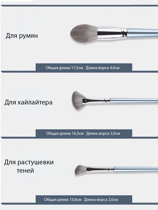 ГЛОБУС Набор кистей для макияжа, вариант, фото 3