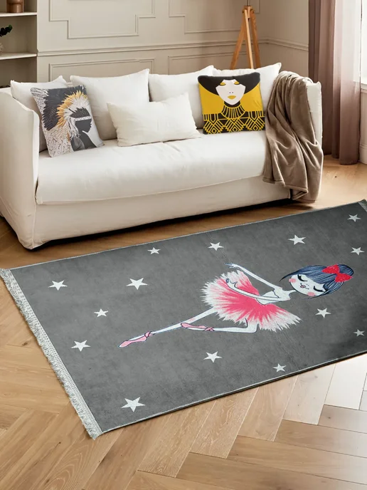 Amour Fleurs Ковер в детскую безворсовый 120х180, 120x180, фото 6