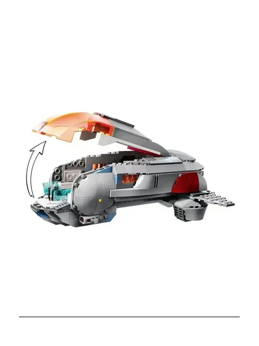 LEGO Конструктор Марвел корабль Хупти-Hoopty, серый, фото 6