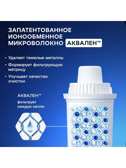Фильтр-кувшин для очистки воды Аквафор, фиолетовый, фото 7