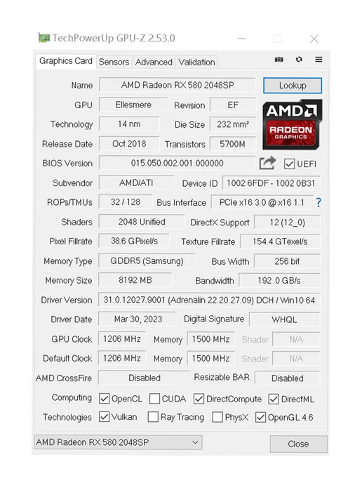 SOYO AMD Radeon RX 580 8GB GDDR5 белый настольная игровая видеока…, 8 ГБ, фото 8