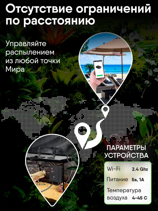 Waterstore Система орошения для террариума c WI-FI, черный, фото 6