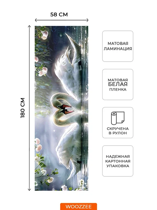 Woozzee Интерьерная наклейка фартук на стену кухни, черный, фото 2
