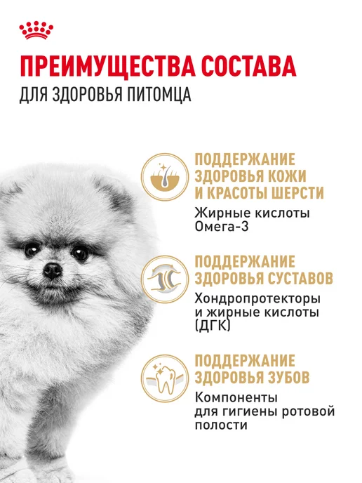 Сухой корм Royal canin Pomeranian Померанский для собак, 0,5 кг, фото 3