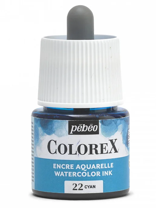 Pebeo Colorex акварельные чернила художественные 417022, черный, фото 2