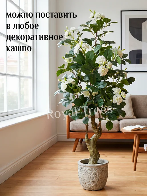 Royal Trees Искусственное дерево Роза, белый, фото 8
