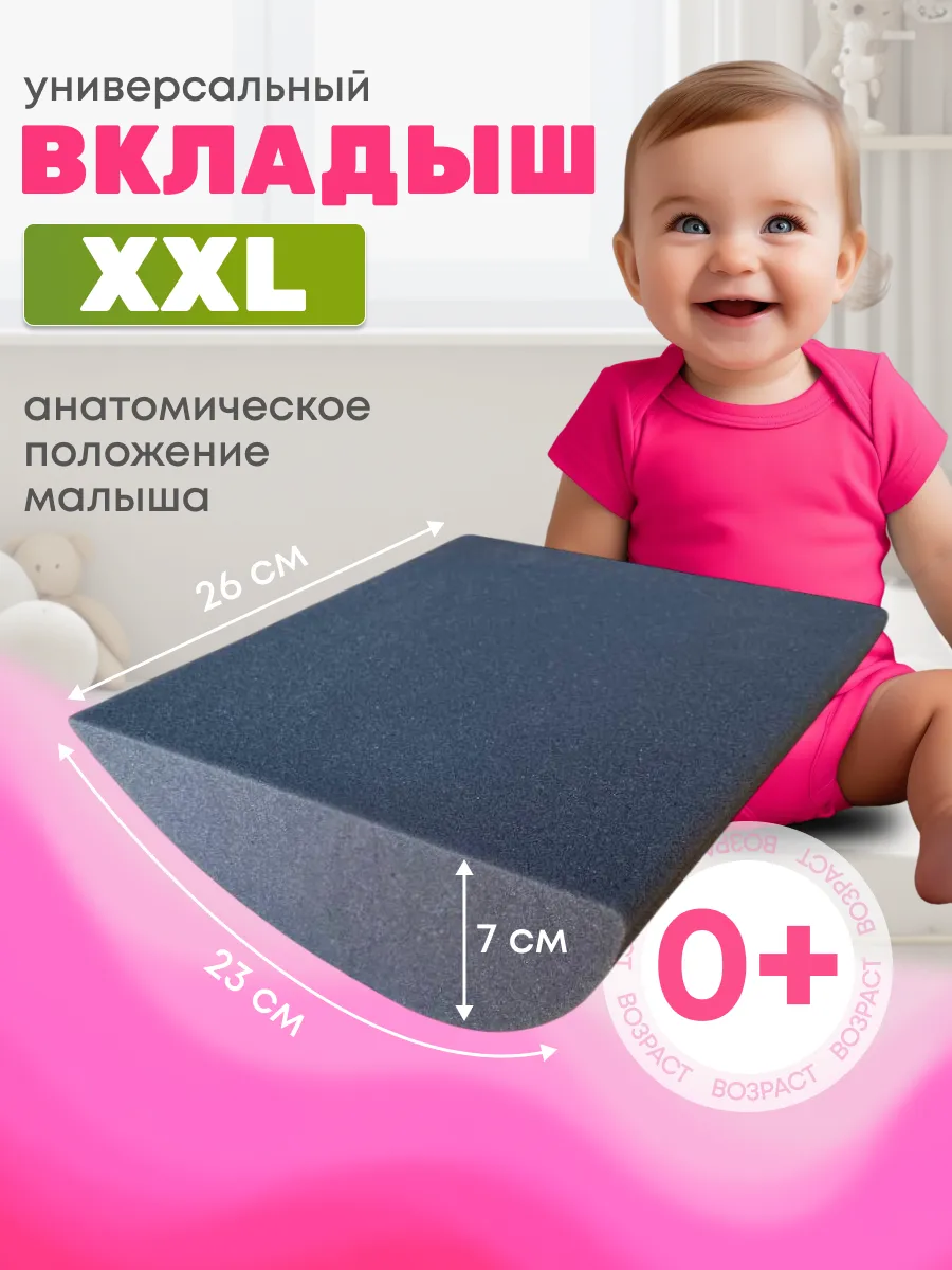 Анатомический вкладыш в автолюльку для новорожденных