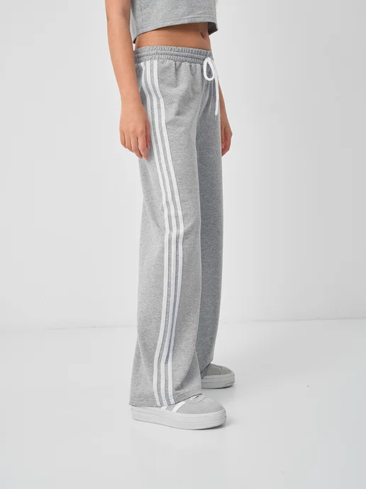LACI KIDS Спортивный костюм для девочки c брюками палаццо, серый, фото 5