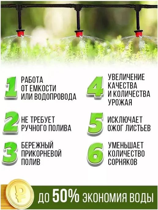 OptexpressTV Капельный полив для огорода,распылитель для сада, вариант, фото 4