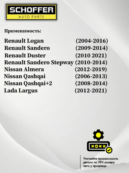 SCHOFFER Компрессор кондиционера Renault Logan 04-, Duster, Sandero, вариант, фото 2