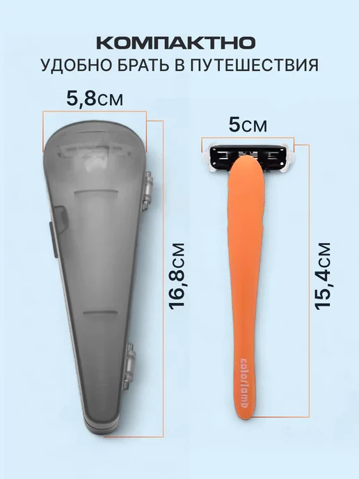Бритва мужская станок для бритья 5 лезвий, 2 шт, фото 6