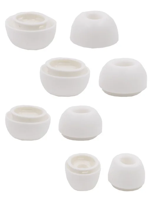 AudioDog Амбушюры для AirPods Pro 1, 2 (4 размера XS, S, M, L), белый, фото 4