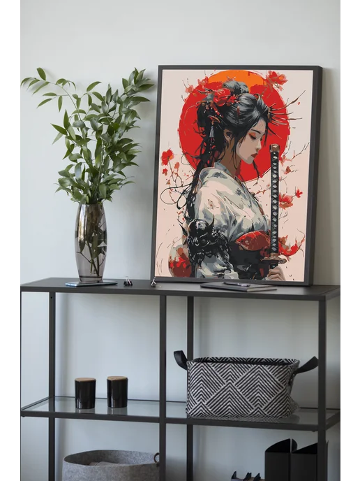 Арт-студия Unicorn Картина по номерам Гейша, вариант, фото 4