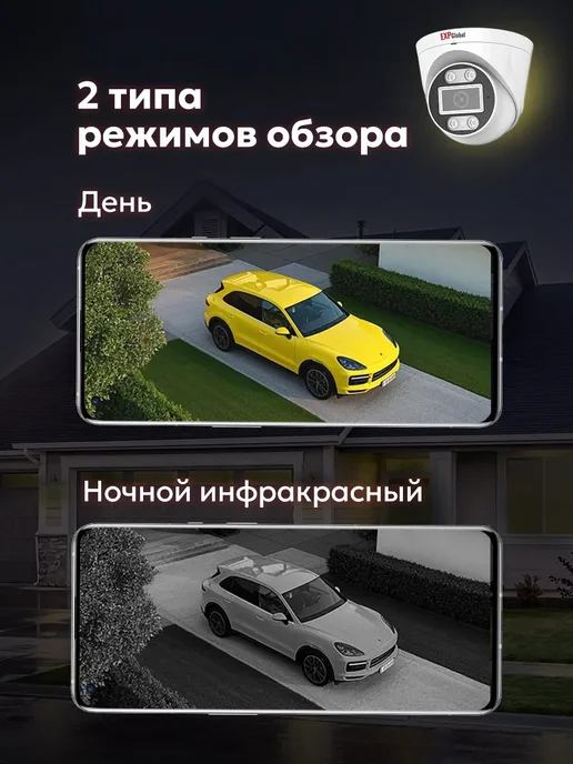 EXPGlobal Купольная камера видеонаблюдения IP Камера POE 5Мп, белый, фото 3