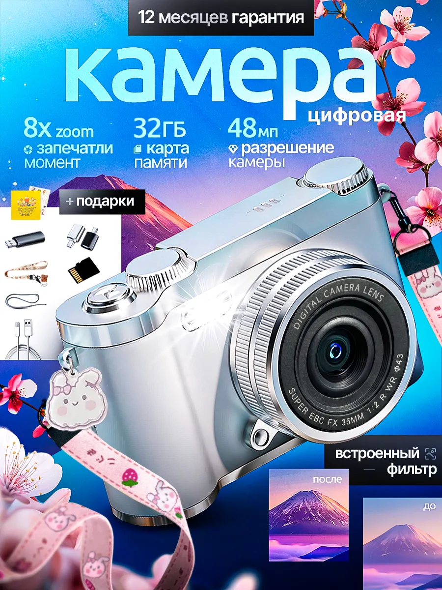 Фотоаппарат мыльница цифровой портативный