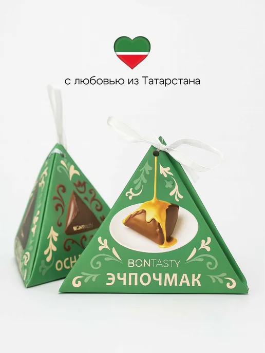 BON TASTY Шоколад молочный треугольник ЭЧПОЧМАК сникерс 100 г, 100 г, фото 5