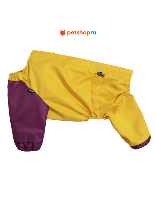 PetShop Дождевик для собак на молнии, S, 26,5 см Lelap, желтый, фото 2