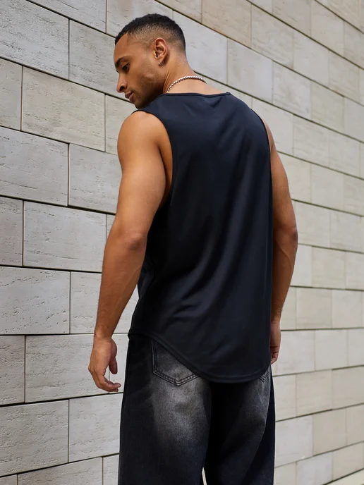 GORAT Майка мужская спортивная Stussy для спорта и фитнеса, черный, фото 8