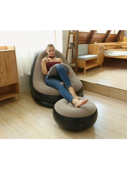 Комфортное надувное кресло для отдыха, вариант
