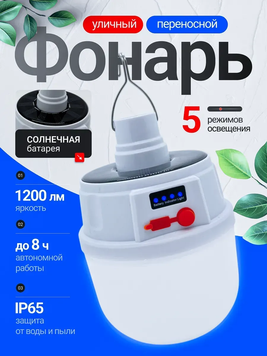 Кемпинговый фонарь светильник в палатку для похода
