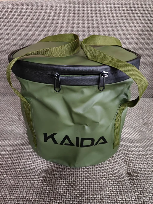 Kaida Складное рыболовное ведро c крышкой Каида KY-20L 33x26см, 33x26 см, 20 л, фото 2