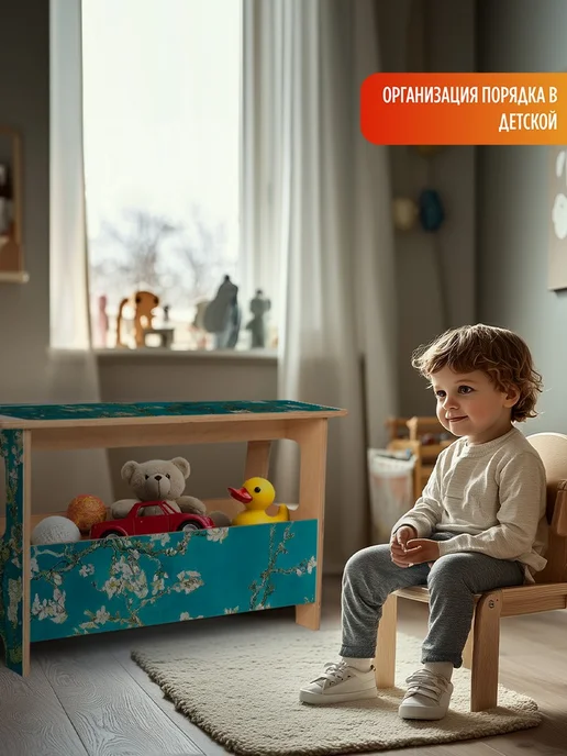 Герои Скамейка Растения Искусство Ван Гог, бежевый, в упаковке 7 кг, фото 5