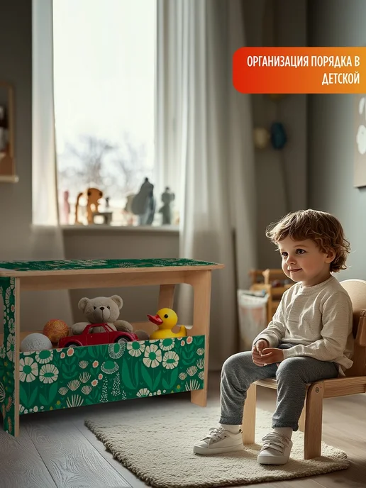 Герои Скамейка Луг Ар нуво цветы сканди, бежевый, в упаковке 7 кг, фото 5