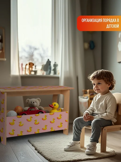 Герои Скамейка Резиновая уточка животные, бежевый, фото 5