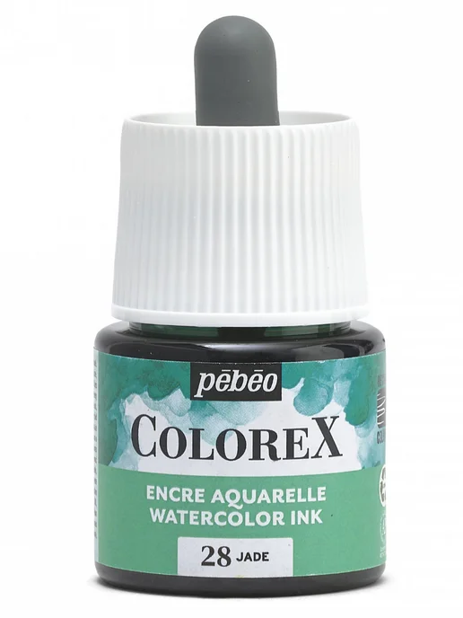 Pebeo Colorex акварельные чернила художественные 417028, черный, фото 4