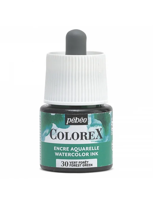 Pebeo Colorex акварельные чернила художественные 417030, черный, фото 2