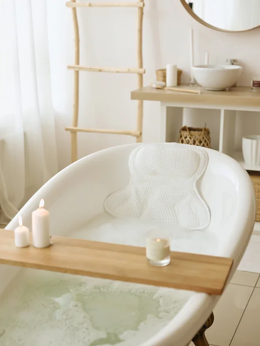 Beautiful Home Подушка для ванны под голову на присосках для купания, вариант, фото 6