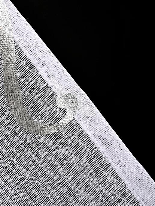 ZaKrasoty Тюль под лен 200х250 серебро с рисунком, 200x250, фото 5